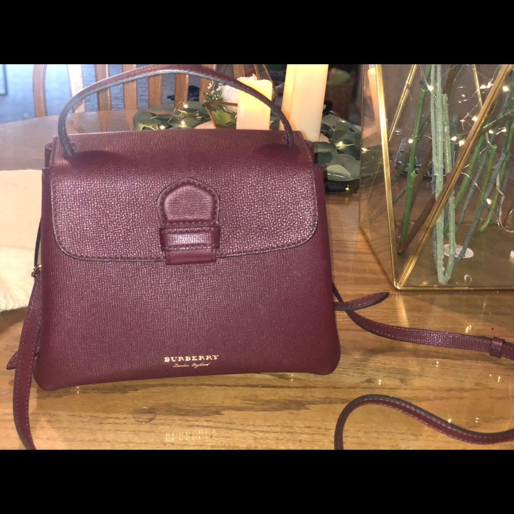 Burberry Leather and House Check tote